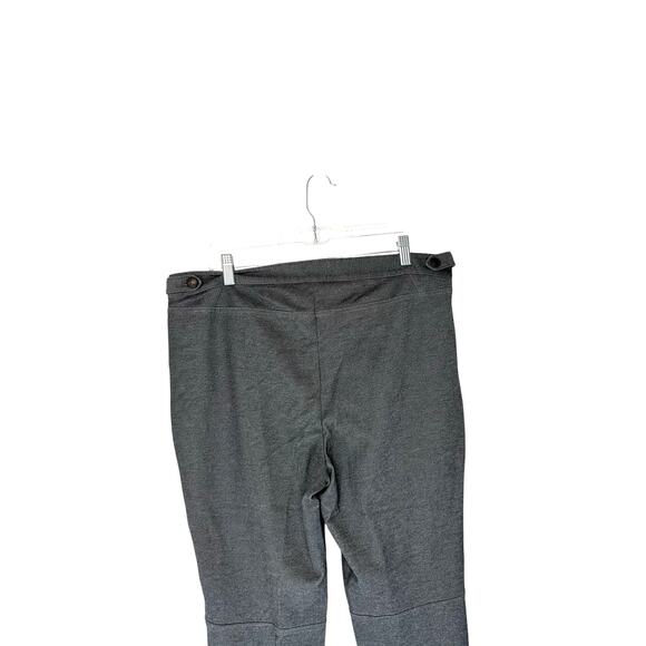 Talbots Lexington Pants Gray Office Work Career Business Skinny Leg Size 14 - Picture 9 of 14